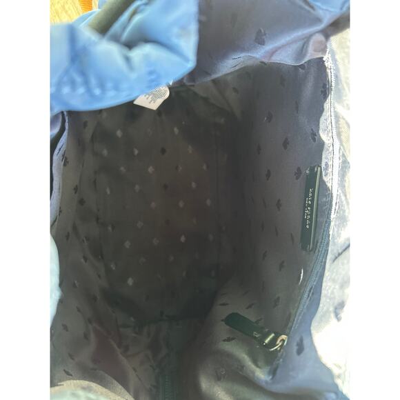 Kate Spade Ellie Large Flap Quilted Backpack in Quilted Navy - Picture 7 of 8